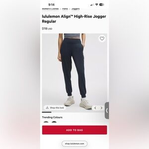 Lululemon Navy Joggers !!